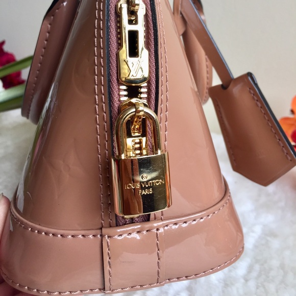 Louis Vuitton Rose Velours Vernis Alma BB - Picture 3 of 16